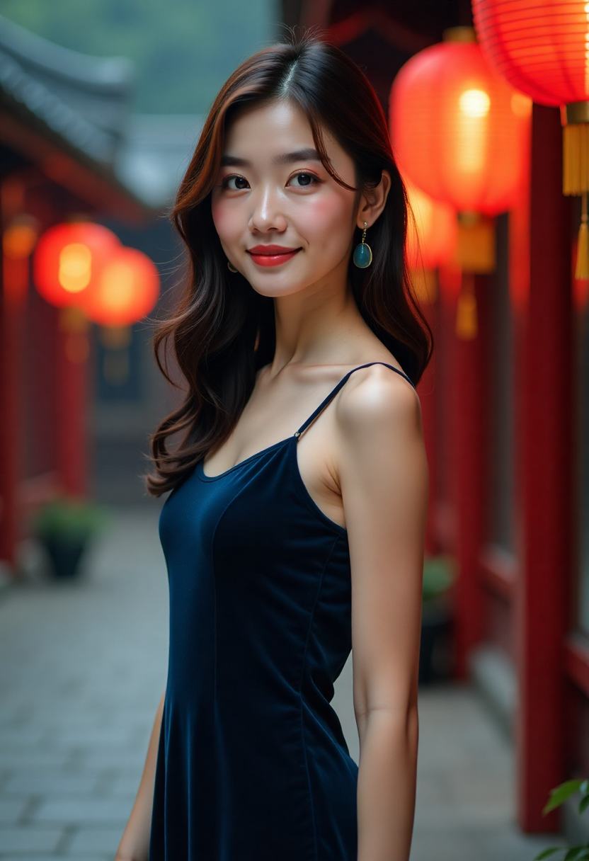 翻开的成长相册与父女旅行照片